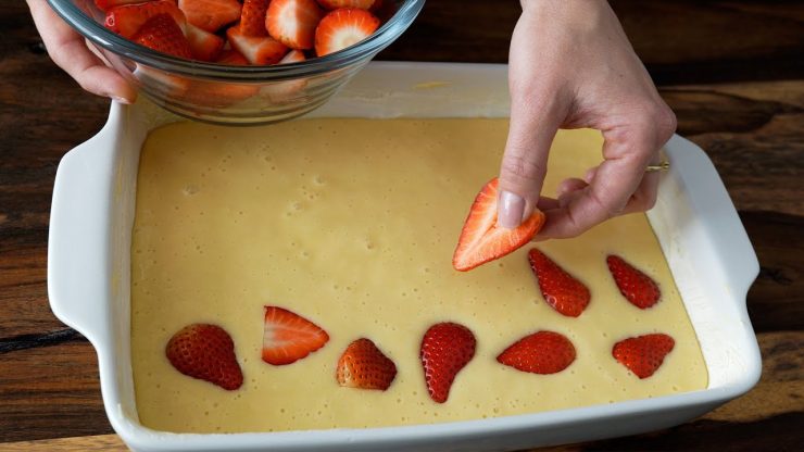 Erdbeerkuchen: Das ist der beste! Sie fragen mich jeden Tag
