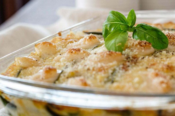 Zucchini-Parmigiana: alles roh, in 45 Minuten fertig! Es hat nur 200 kcal