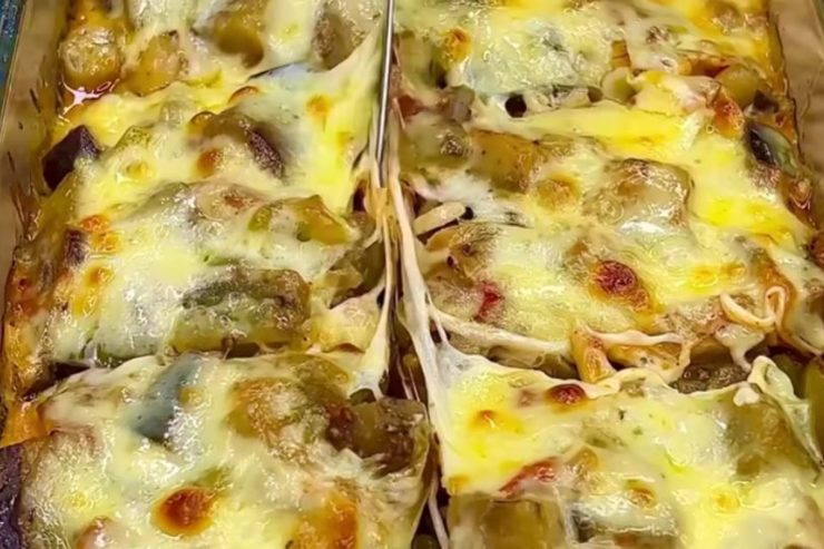 Auberginenauflauf: Er ist lecker und in 30 Minuten fertig. Es hat gerade einmal 130 kcal
