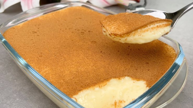 Milchdessert: Schmilzt auf der Zunge! Erledigen Sie es in 5 Minuten. Es hat 100 kcal