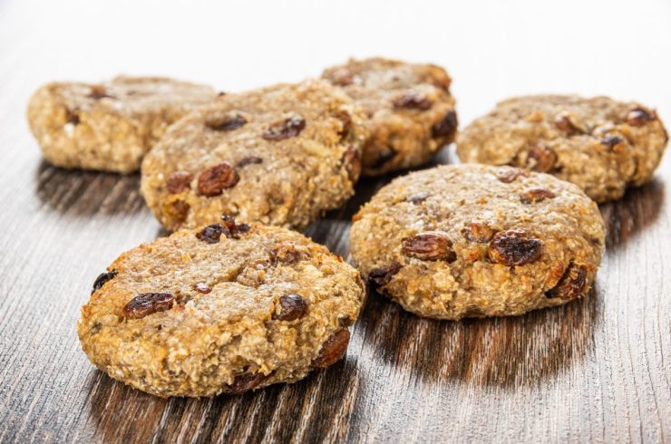 Vollkornkekse fertig in 10 Minuten und mit nur 65 kcal!