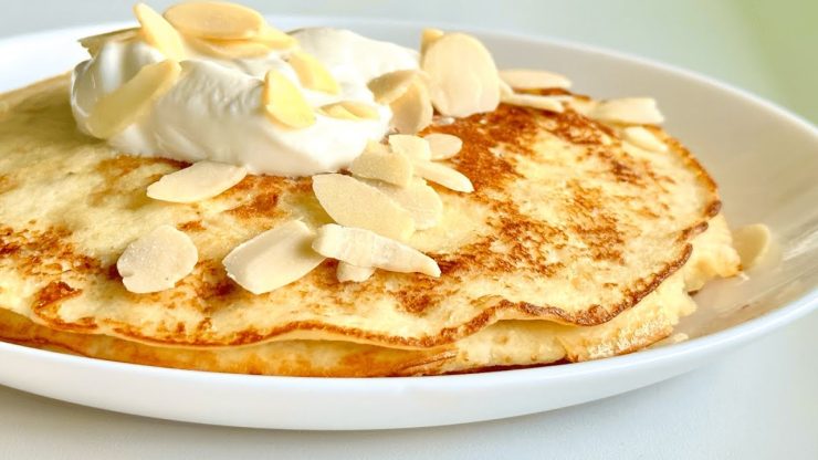 Pfannkuchen ohne Mehl: Sie eignen sich hervorragend zum Frühstück! Ich verwende nur 3 Zutaten