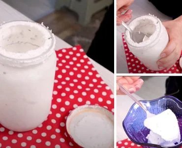 Eis im Glas: Schütteln Sie das Glas und Sie haben in 5 Minuten Eis mit nur 3 Zutaten!