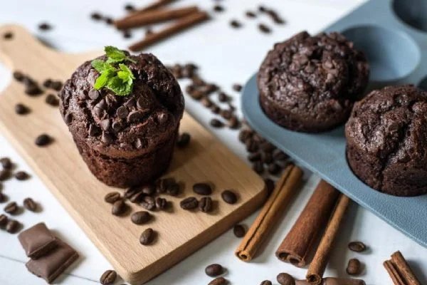 Leckere Doppel-Schokoladen-Muffins: traumhaft lecker!