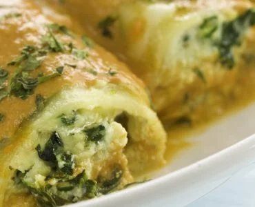 Gebackene Ricotta-Spinat-Crêpes: ein Gericht mit sehr wenigen Kalorien!