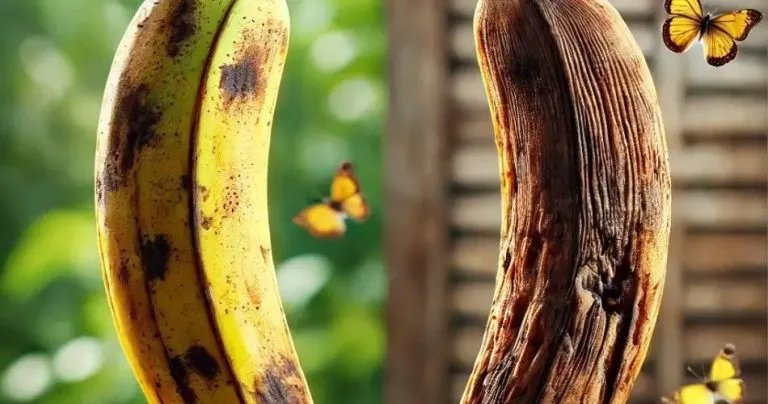 Sehen Sie, was passiert, wenn Sie eine reife Banane in Ihrem Garten aufhängen